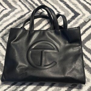 Telfar Medium Black Shopping Bag